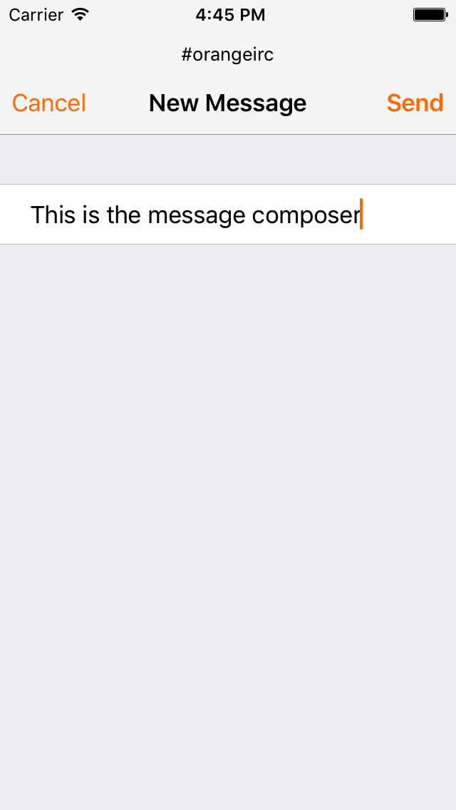 New Message Composer